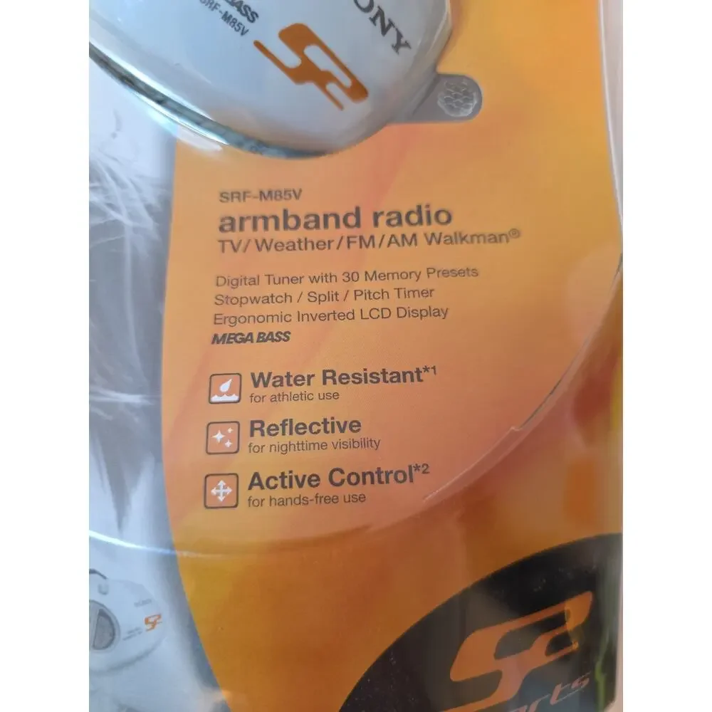 Sony SRF-M85V S2 Sports Walkman Armband Radio Brand New Sealed Rare NWT